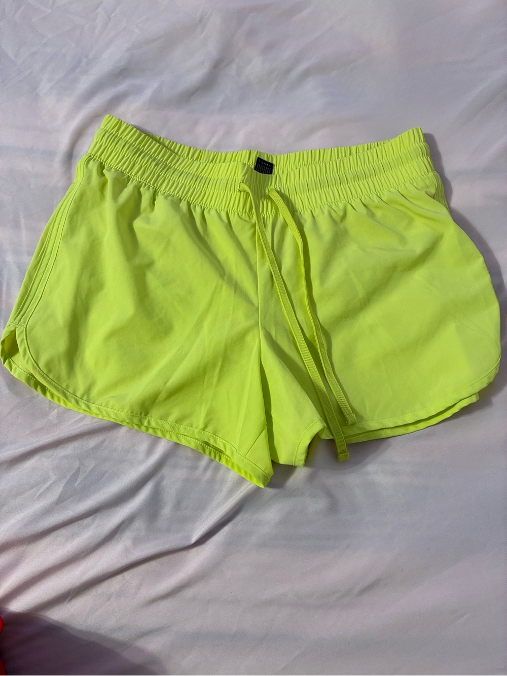Velocity Neon Yellow Women’s Athletic Shorts